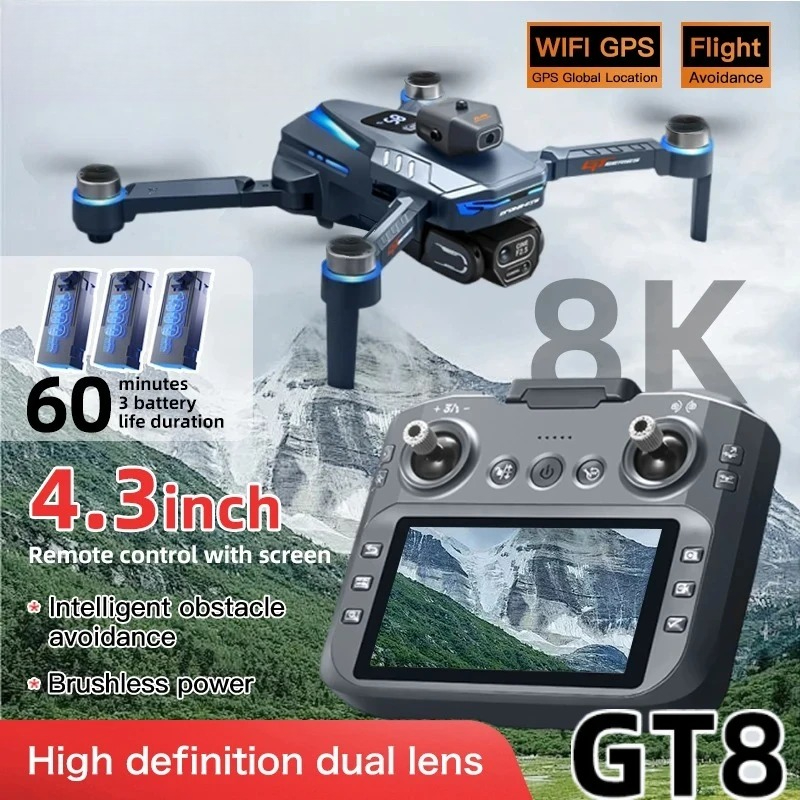 Drone Photogrammetry - Oryginalny dron GT8 8K Profesjonalny z