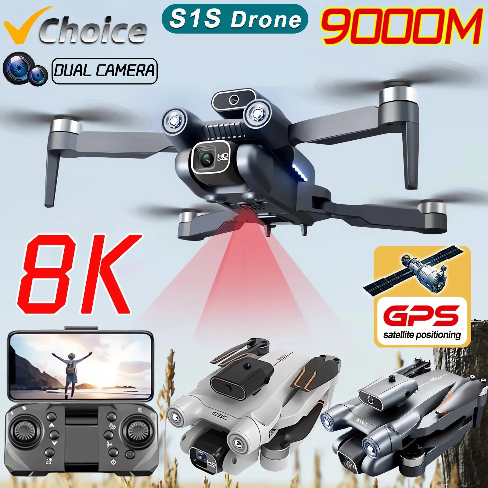 Nowy S1S 5G GPS Drone Camera 8 – Drone Photogrammetry recenzja i cena