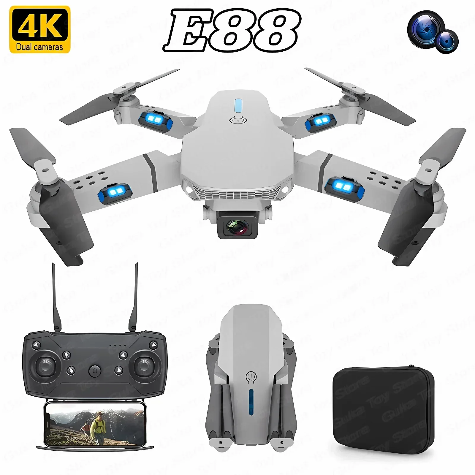 E88 Pro WIFI FPV Drone Wide An – Drone Lidar recenzja i cena